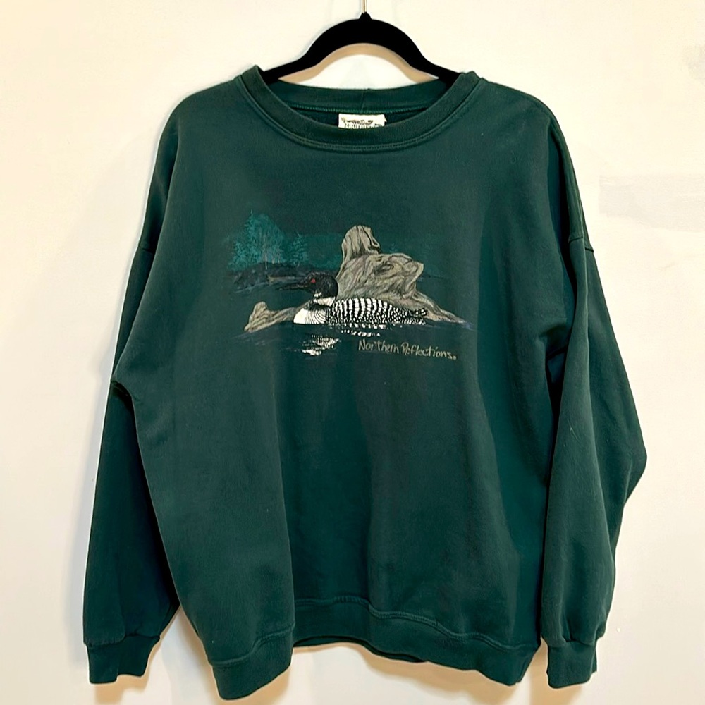 Vintage 90s Northern Reflections loon sweatshirt